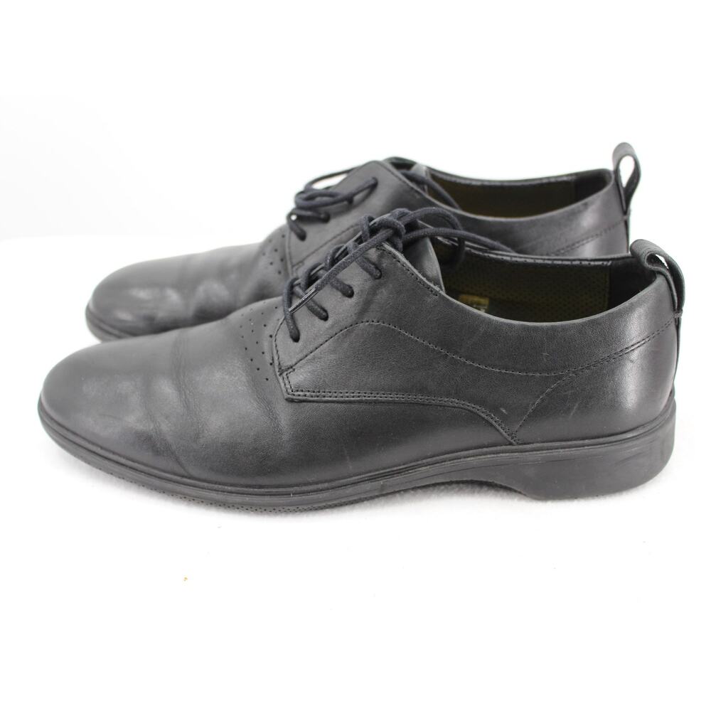 Amberjack Men 10.5M The Original Obsidian Black Leather Oxford
